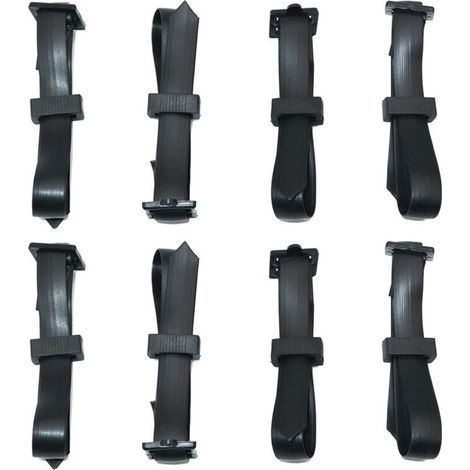 8 Pièces 60 cm Attache pour Arbre Fruitier, Attache Tuteur Arbre Résistantes, Sangle pour Arbre Réglables, Lien Tuteur Arbre (1/4)