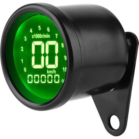 Compteur de vitesse universel moto avec écran LCD, indicateur de vitesse, odomètre et tachymètre, jauge de tableau de bord (1/5)