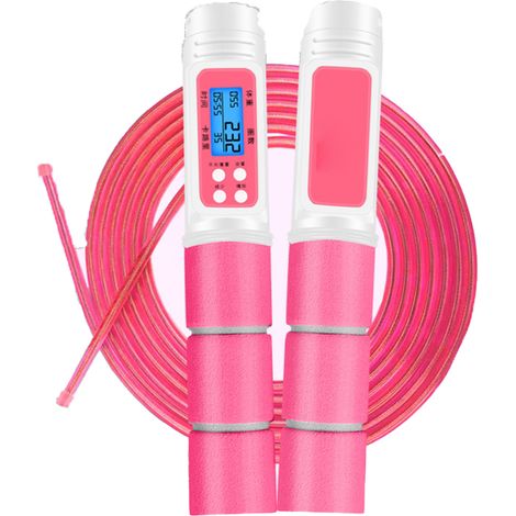 Corde À Sauter Avec Compteur - Câble En Acier Réglable - Pour Fitness Maison Et Gymnase - 1 Pièce (1/5)