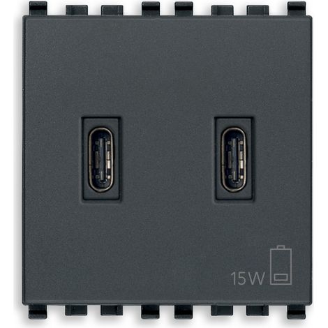 VIMAR - 20295.CC USB-C+C Netzteil 15W 3A 5V 2M grau