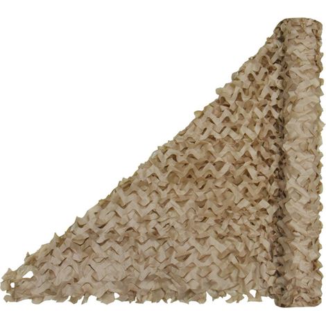 Filet de camouflage kaki 1,5 x 3 mètres, 1 pièce, filet de camouflage décoratif d'extérieur, protection solaire, filet de protection de montagne (1/5)
