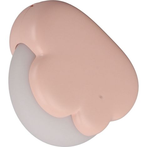 Veilleuse mignonne pour enfants, 2 couleurs réglables, rechargeable par USB, mini lampe de chevet rose pour chambre d'enfant ou dortoir (1/5)