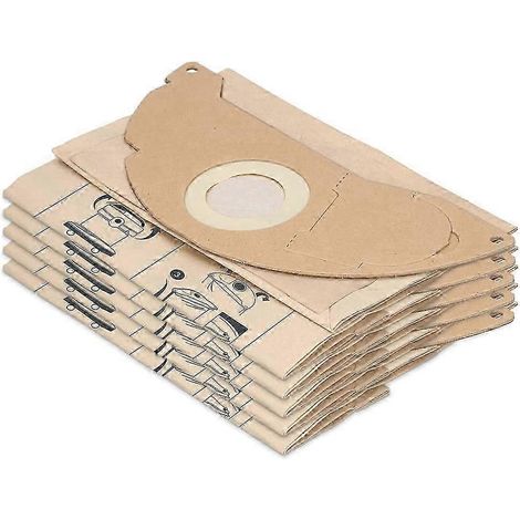 Lot de 10 sacs pour aspirateur compatibles avec Karcher WD2, MV2, remplacent les sacs Karcher 6.904-322.0 (1/5)