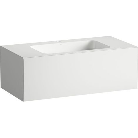 LAUFEN FOLIO Plan de toilette, mural, rectangulaire, 1 tiroir, 1 (1/2)