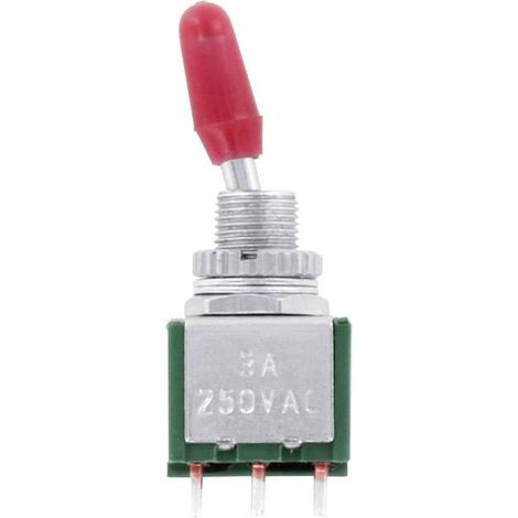 TRU COMPONENTS TC-MK225 TC-MK225 Interrupteur à levier 125 V/AC 2 x On/On à accrochage 1 pc(s)
