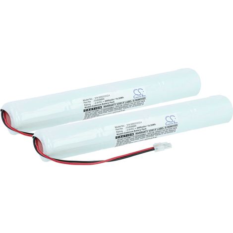 vhbw 2x batería compatible con Schneider Exiway Plus, One, Class vía de evacuación (4000 mAh, 4,8 V, NiCd)