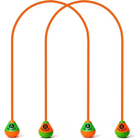 2 Pièces Jouets de Plongée, 2.5M Piscine Anneaux de Plongée, Jeux Piscine Enfant, pour Divertissements sous - Marin et Entraînement d'apnée (1/5)
