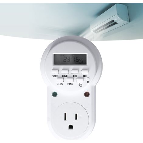 Prise de minuterie standard américaine 125 V 15 A avec interrupteur intelligent et minuterie pour aquarium (24 heures) (1/5)