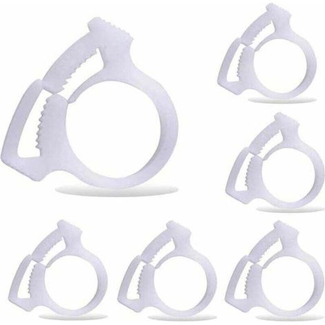 Abrazaderas para manguera de limpiafondos B15 (6 piezas), compatibles con los limpiafondos Polaris 180, 280, 360, 380 y 480 (1/4)