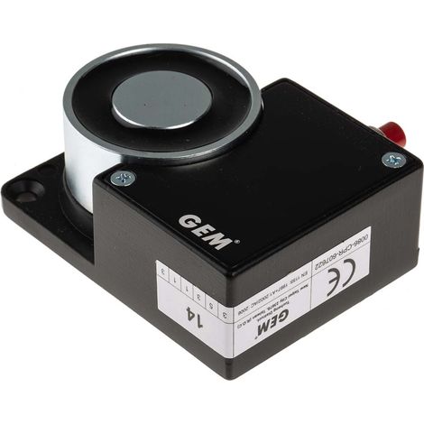 Aimant de porte pour contrôle d'accès RS PRO 24V c.c., 100lb Simple porte ( Prix pour 1 ) (1/4)