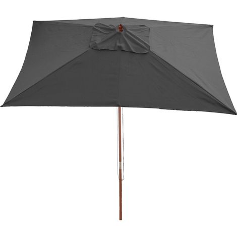 [NON UTILIZZATO] Ombrellone giardino spiaggia N83 Florida 3x2m poliestere antracite