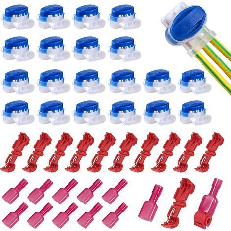 GWHOLE Expert Kit Cable Connectors for Robotic Lawnmowers: 20 Resin-Filled Cable Connectors with 10 T-Connectors (IP67 Waterproof) for Automower Robotic Lawnmowers (1/5)