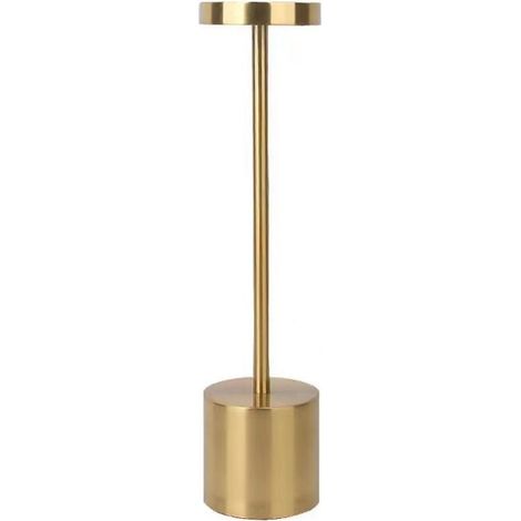 Lampe de table sans fil rechargeable, 3600mAh lampe de bureau LED en métal design charge usb, 3 modes de couleur, pour chevet, exterieur, terrasse, restaurant-RAPANDA (1/4)
