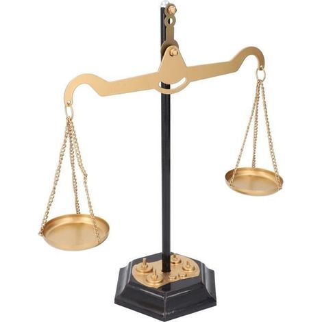 Ornement Balance de Justice Vintage - Fer Forgé - 31x12x36 cm - Décoration Intérieure (1/4)