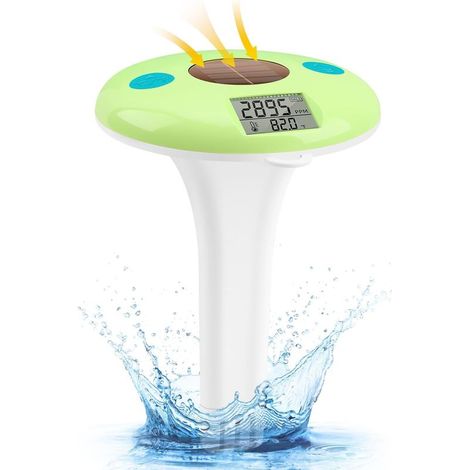 Testeur de sel et thermomètre flottants pour piscines, salinomètre numérique pour piscines d'eau salée, spas et étangs, surveillance précise de la température et du niveau de sel (1/5)