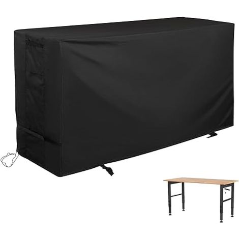 Housse de protection pour établi de travail de 121,9 cm, banc à outils de garage/table de travail en bois dur, convient pour l'extérieur (1/5)
