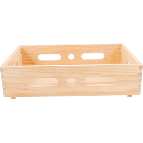 Porte-savon en bois de pin, grand modèle, avec trous d'évacuation latéraux, pour lavabo et douche (1/5)