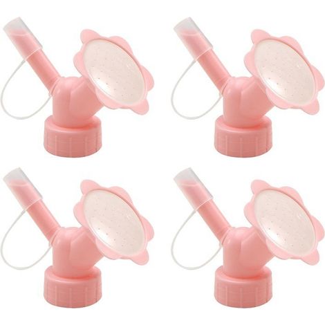 Arrosoir Bouteille - Embout Double Pour Arrosage Doux Et Ciblé - Compatible Bouteille Plastique Standard - Lot De 4 (1/5)