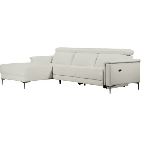 Lund-3 places 1 fauteuil inclinable gauche électrique crème (1/5)