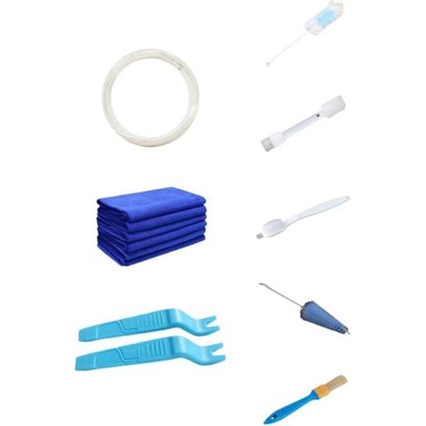 Couverture nettoyage climatiseur 10 pièces, Housse lavage pour poussière climatisation split avec tuyau d'eau, Sac Couverture Étanche Climatisation divisé, nettoyage AC ural-différents modèles (1/5)