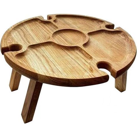 Table à vin pliante Picnic - Arbre en bois (1/4)