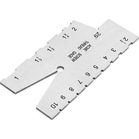 Jauge filetage acier inoxydable – 29 degrés – coupe pas de vis – réglage outil – mesure (1/5)