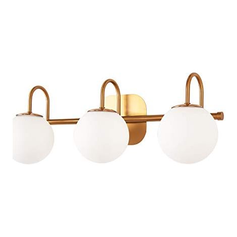 Applique simple à 3 têtes, lampe de miroir de salle de bain, lampe d'éclairage, adaptée à la salle de bain, à la chambre, au salon et au couloir (1/5)