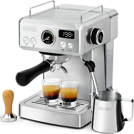 Machine Espresso 58mm Acier Inox 20 bar  Buse vapeur intégrée pour lattes crémeux. Programmation personnalisée. Construction robuste et facile d'entretien (1/5)