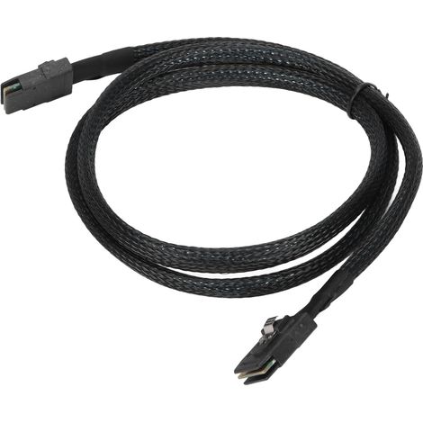 Câble de données pour disque dur, transmission rapide 12 Gbit/s, connexion sécurisée 36 broches, câble SAS souple et flexible pour ordinateur (1/5)