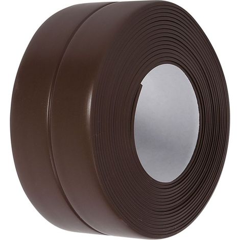 Strip sealing self-adhesive for bathtub and wall, trim of edge of washbasin sink of kitchen (4 brown 38mm x 3.2m) (1/5)