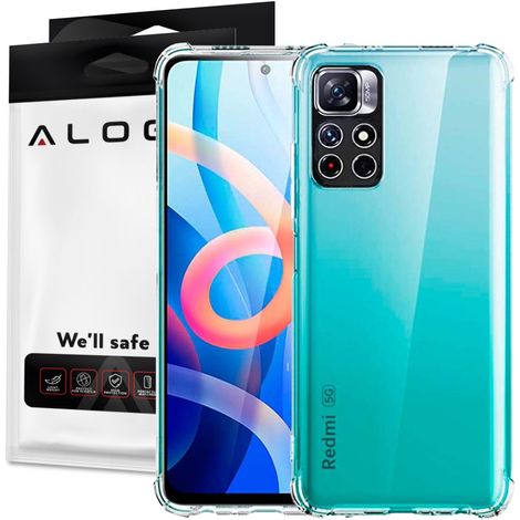 Coque de protection en silicone antichoc Alogy pour Xiaomi Poco M4 Pro 5G transparente (1/5)