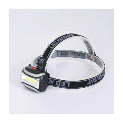 Linterna frontal Tiross 2W COB LED 3xAAA, luz clara y funcionalidad manos libres para múltiples aplicaciones.