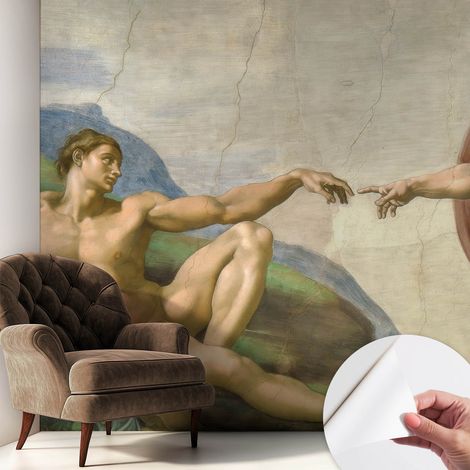 Fotomurale adesivo - parete decorativa - decorazione casa - stile moderno parete - Contatto spirituale 250x250 cm (1/5)
