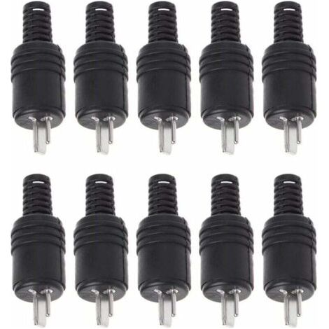 10 pièces 2 Broches DIN Haut-Parleur fiche 2 Broches Prise HiFi câble de Haut-Parleur connecteur à souder