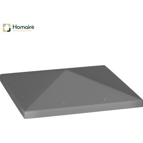 HOMAIRE Ersatzdach wasserdicht für Pavillon 3x3m en toile Oxford 370g/m² noir