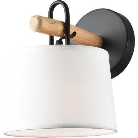 Aplique de pared modelo Arolas acabado negro 22 cm(alto) 17 cm(ancho) 21 cm(largo) (1/2)