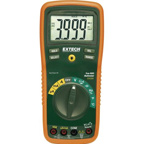 Extech EX430A Multimètre numérique CAT III 600 V Affichage (nombre de points): 4000 Q59817 (1/4)