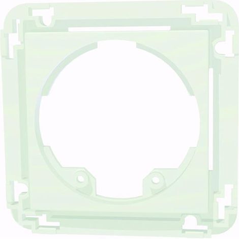 Set plaque 45x45mm set de plaque central, 45 X 45mm banc laque RAL9016 LUXOMAT 38946
