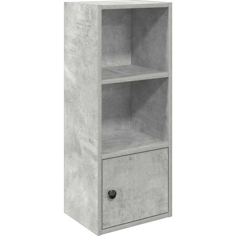 Maison Exclusive - Bücherregal Betongrau 31x24x77 cm Holzwerkstof