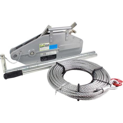 Seilzug 1600kg Greifzug Seilwinde Forstseilwinde Offroad Winde 1,6 t to 20m Seil