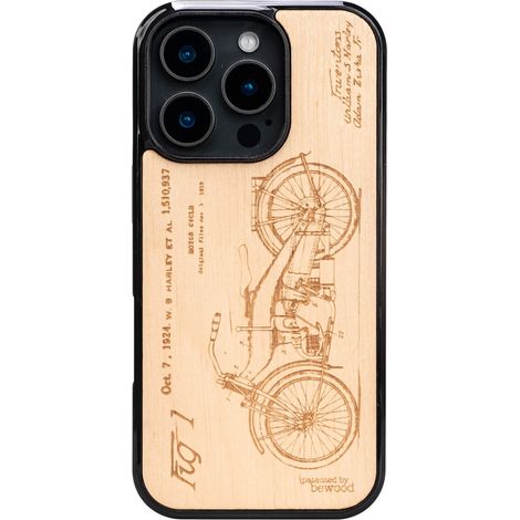 Bewood Holzhülle für iPhone 16 Pro HARLEY PATENT ANIEGRE (1/5)
