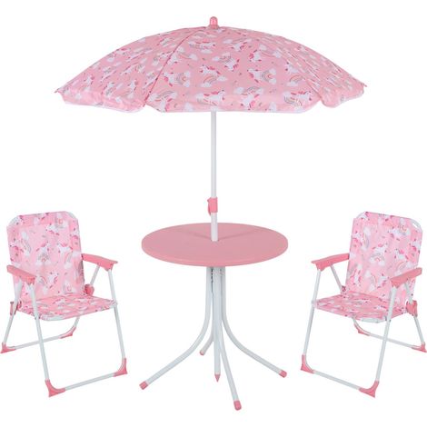 Set da campeggio per bambini con ombrellone regolabile