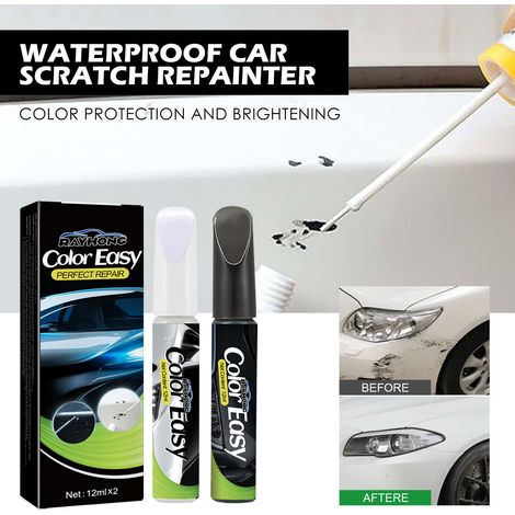 Kratzerentferner für Autos, Mittel zur Reparatur vergilbter Scheinwerferabdeckungen, Schleif-, Reinigungs-, Polier- und Glanzbeschichtung – 2 x 12 ml -- DE (1/5)