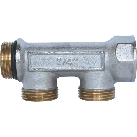 SOMATHERM FOR YOU HML4020-02-20 Sanitario Collector, Ottone nichelato, Maschio-Femmina, 20/27 autosigillanti e allineati, 2 filiali a Male 3/4 EK, None (1/5)
