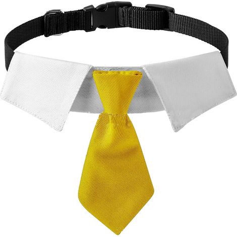 Collier Bow Tie Pour Chien Et Chat - Collier Tuxedo Ajustable En Coton - Pour Fêtes Et Occasions Spéciales - 1 Pièce (1/5)