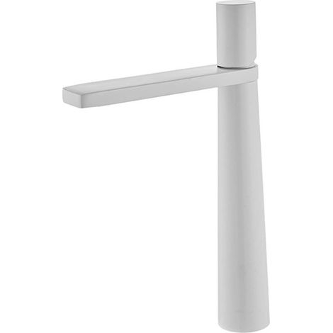 Robinet de lavabo blanc, robinet de salle de bain monotrou en laiton, robinet de salle de bain blanc haut, robinet de lavabo noir monotrou, robinet blanc A (1/5)