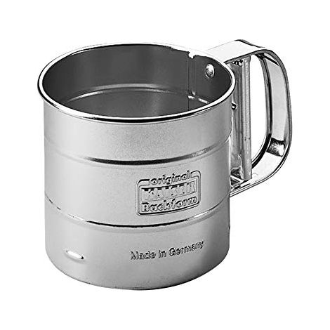 ORIGINAL KAISER 769677 - Colino da Pasticceria per Farina e Zucchero a Velo, in Acciaio Inox, capacità: 350 g (1/2)