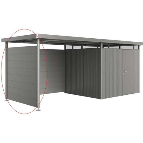 Parete laterale per tetto laterale casetta HighLine H3 grigio quarzo metallizzato