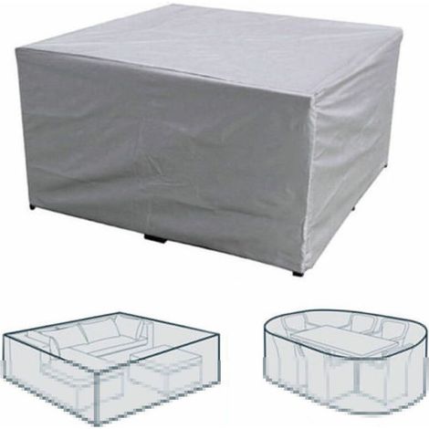 Housse De Protection Rectangulaire Pour Meubles De Jardin, En Polyester, Imperméable, Anti-Poussière, Anti-Uv, Pour Chaise Ou Table De Jardin (Dimensions : 86x86x36cm) (1/5)