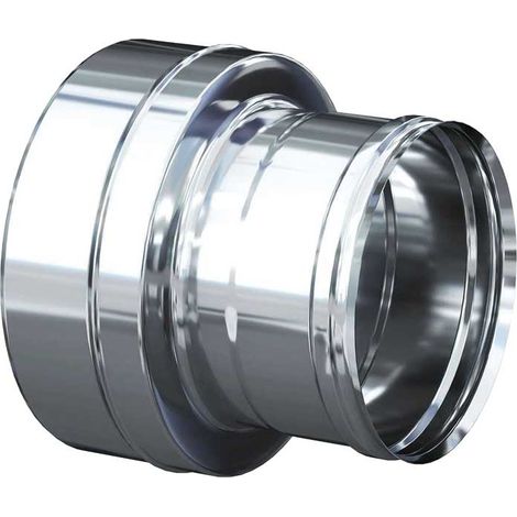 RACCORDO PER CALDAIA INOX DA DOPPIA PARETE A MONOPARETE 150 F x 200 M - 150 F mono